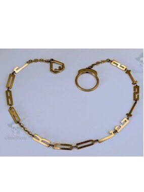1930s Art Deco Kreisler Gold-Filled "Joan Kouletsis" Name Chain – 19.5"